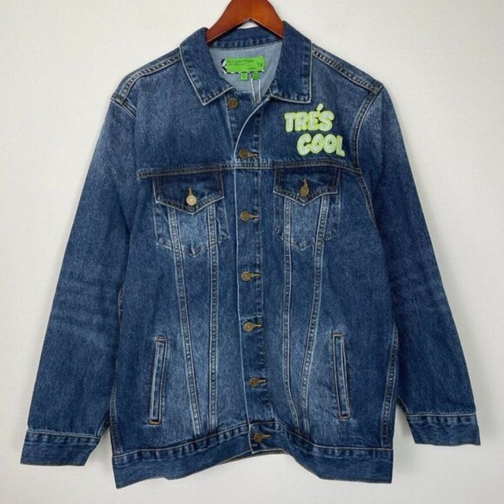 Free People x SANDRINE ROSE Tres Cool Oversized Denim Jean Jacket Medium Wash S